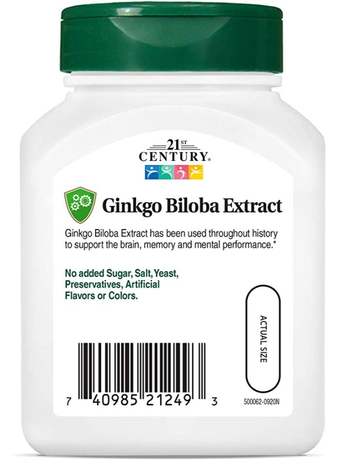 Standardized Ginkgo Biloba Extract - 60 Vegetarian Capsules