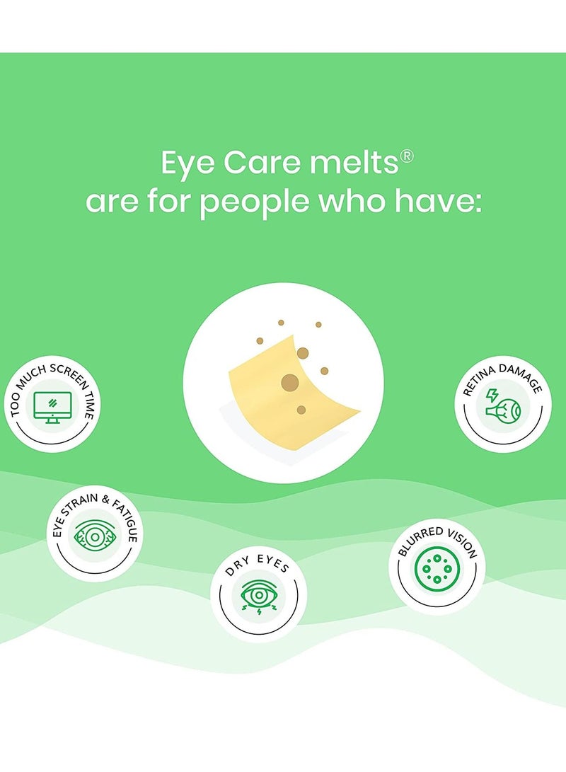 Melts Into Eye Care Vitamins 30 Oral Strips