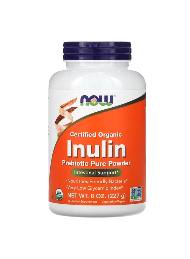 Certified Organic Inulin Prebiotic Pure Powder 227 g