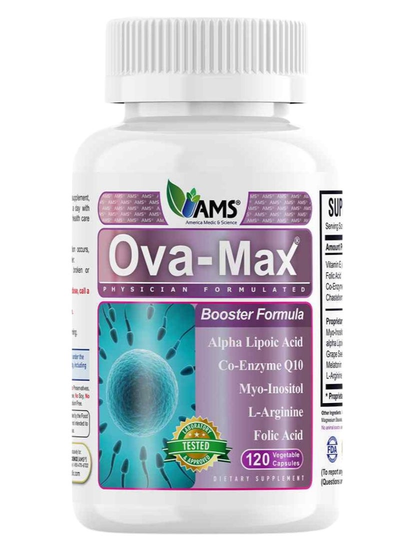 OVA-Max Prenatal Vitamins for Women 120 Capsules, Booster Formula