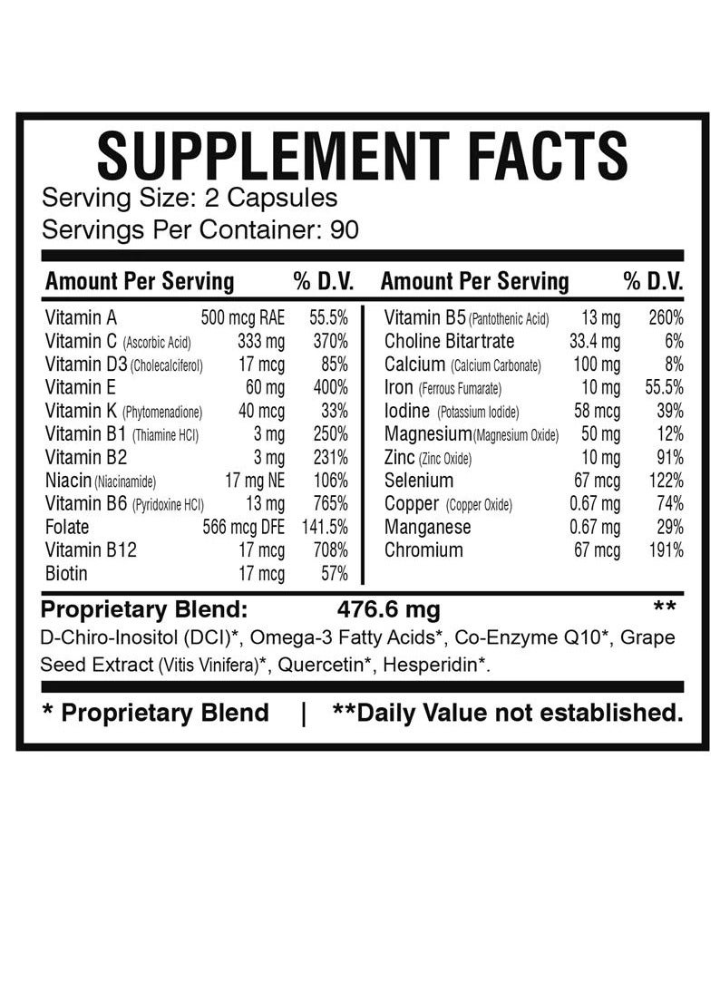 Preconception Plus Vegetable Capsules 180's