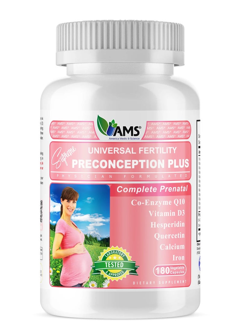 Preconception Plus Vegetable Capsules 180's