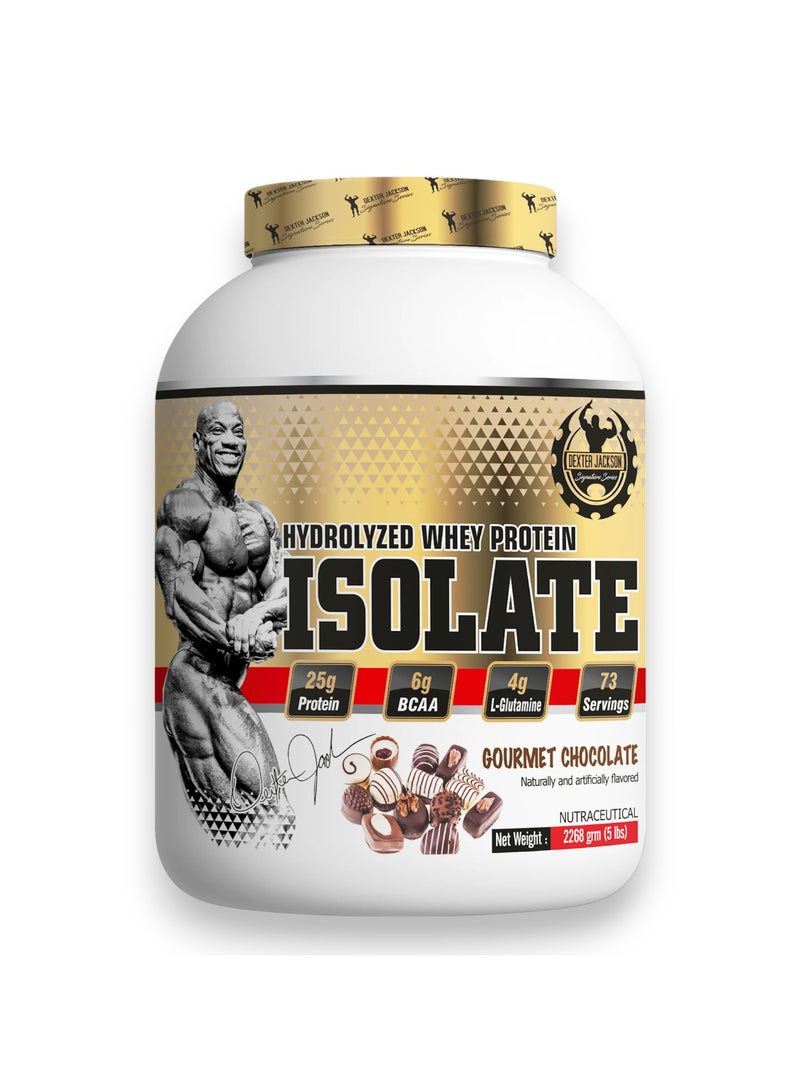 Hydrolyzed Whey Protein Isolate, Gourmet Chocolate Flavour, 5 Lbs