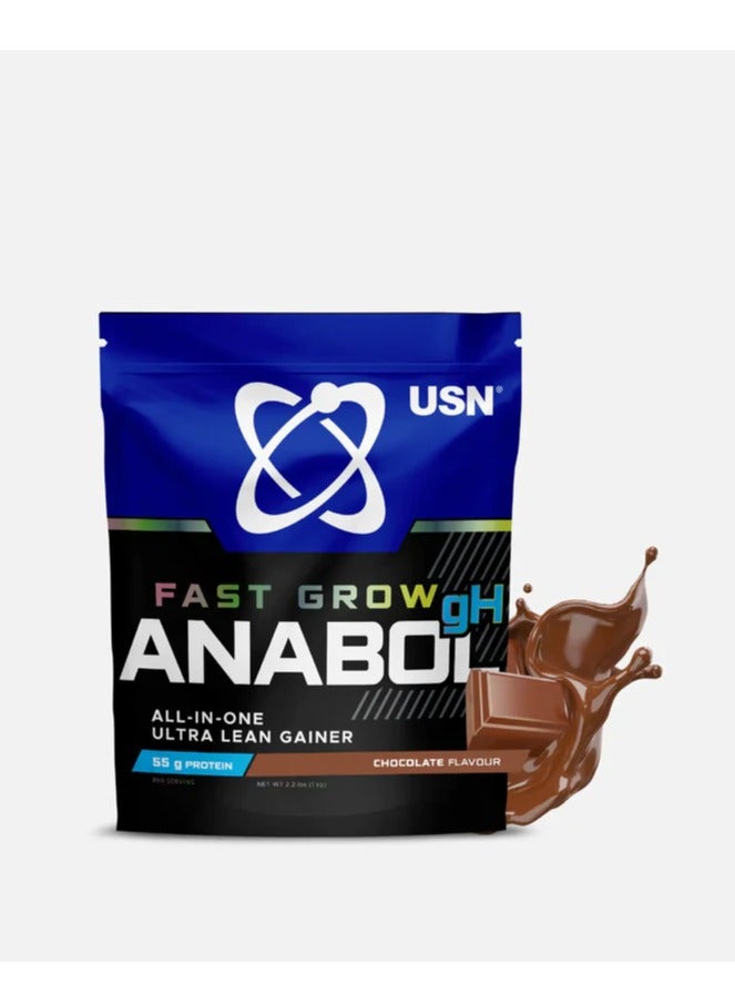 Fast Grow Anaboilc GH All In One Ultra Lean Gainer 1KG Chocolate