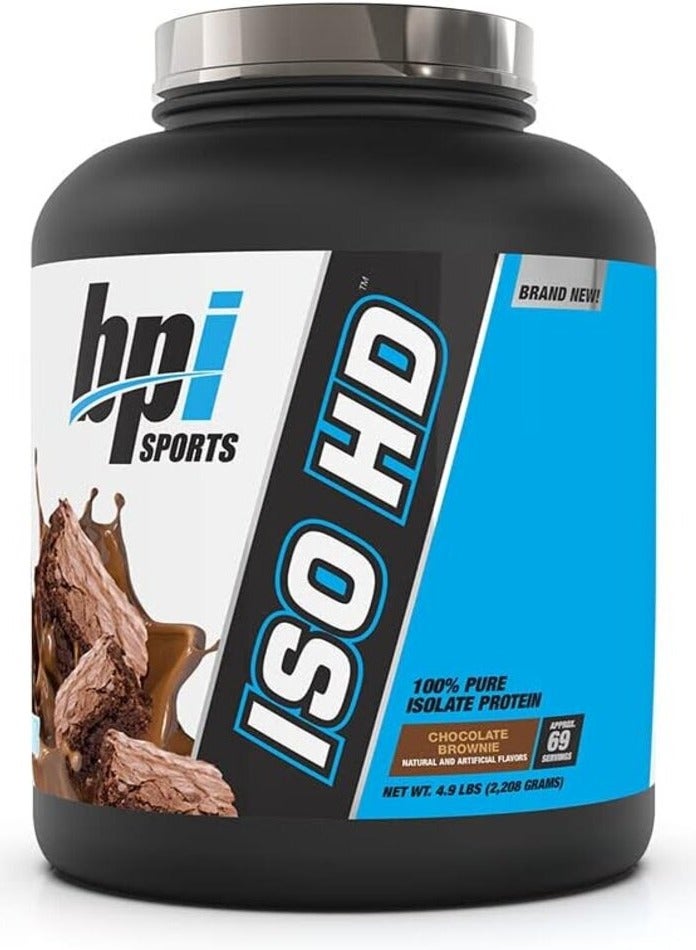 BPI SPORTS ISO HD, Chocolate Brownie Flavor, 2.4 Kg, 69 Serving