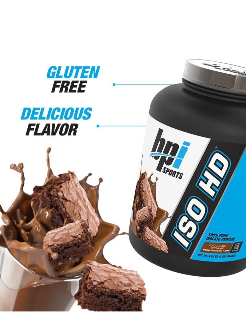 BPI SPORTS ISO HD, Chocolate Brownie Flavor, 2.4 Kg, 69 Serving