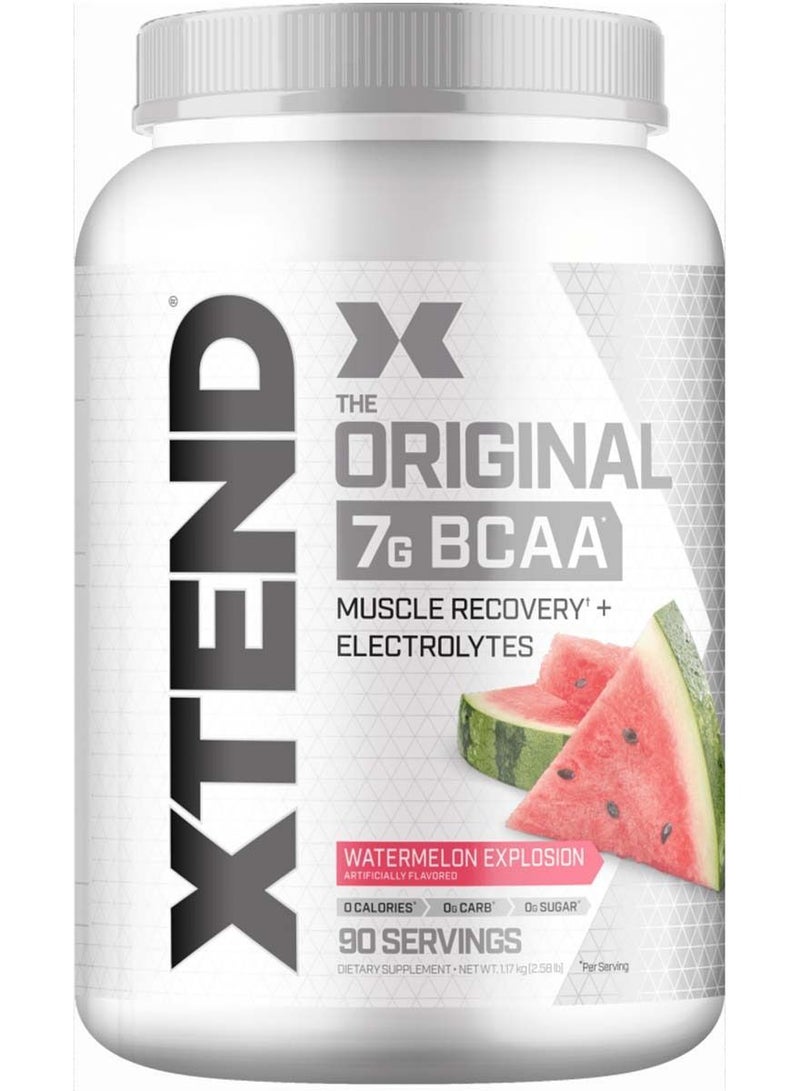 Xtend Original BCAA Powder, Sugar Free Post Workout, Muscle Recovery, Drink With Amino Acids 7g BCAAs, For Men And Women, Watermelon Explosion Flavor , 90 Servings