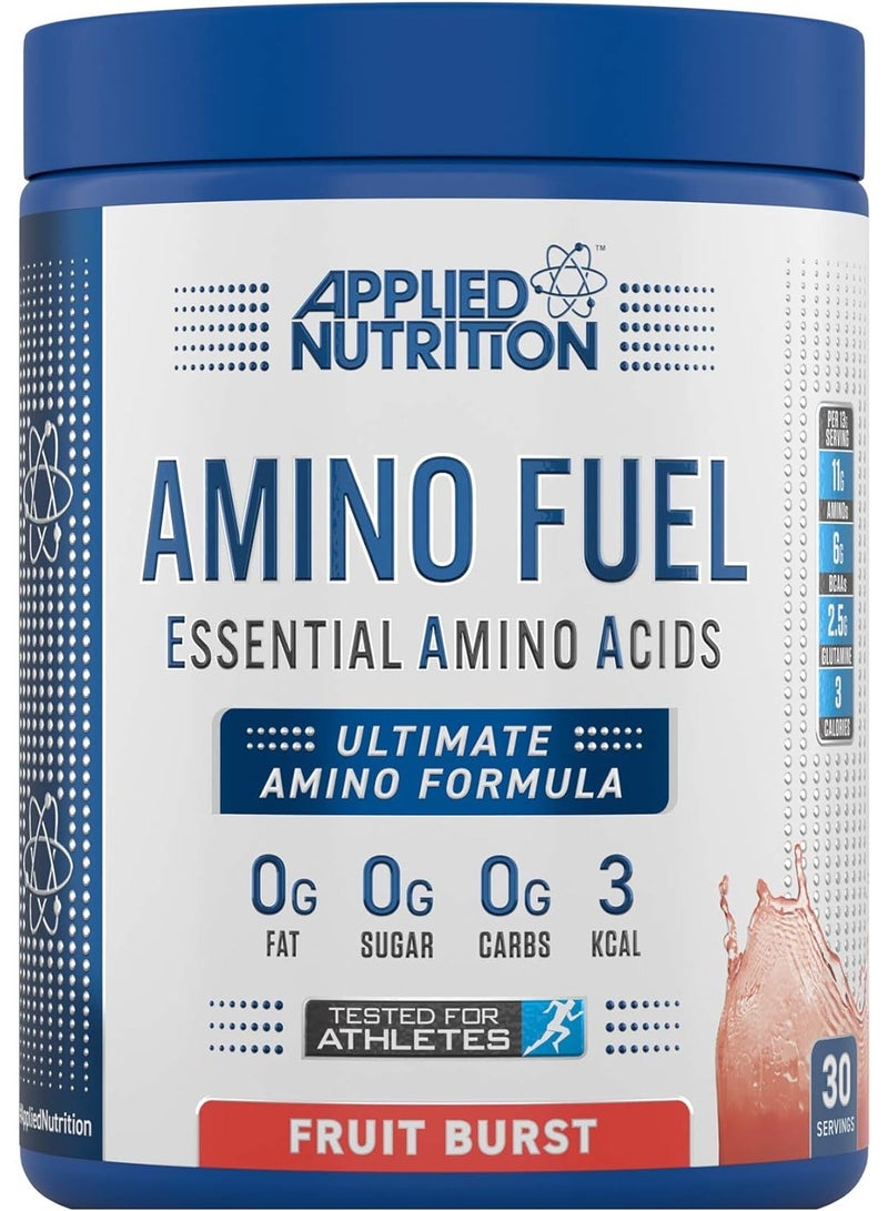 Amino Fuel Essential Amino Acids, Fruit Burst Flavor, 390g, 30 Serving