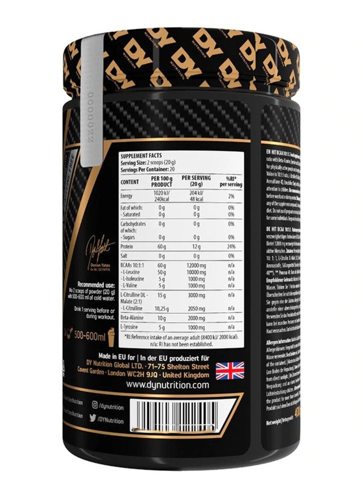 DY HIT BCAA 10:1:1 20 Servings Mango 400G
