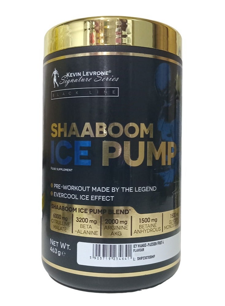 Kevin Levrone SHAABOOM ICE PUMP, Icy Mango-Passion Fruit Flavour, 463g, 50 Serving