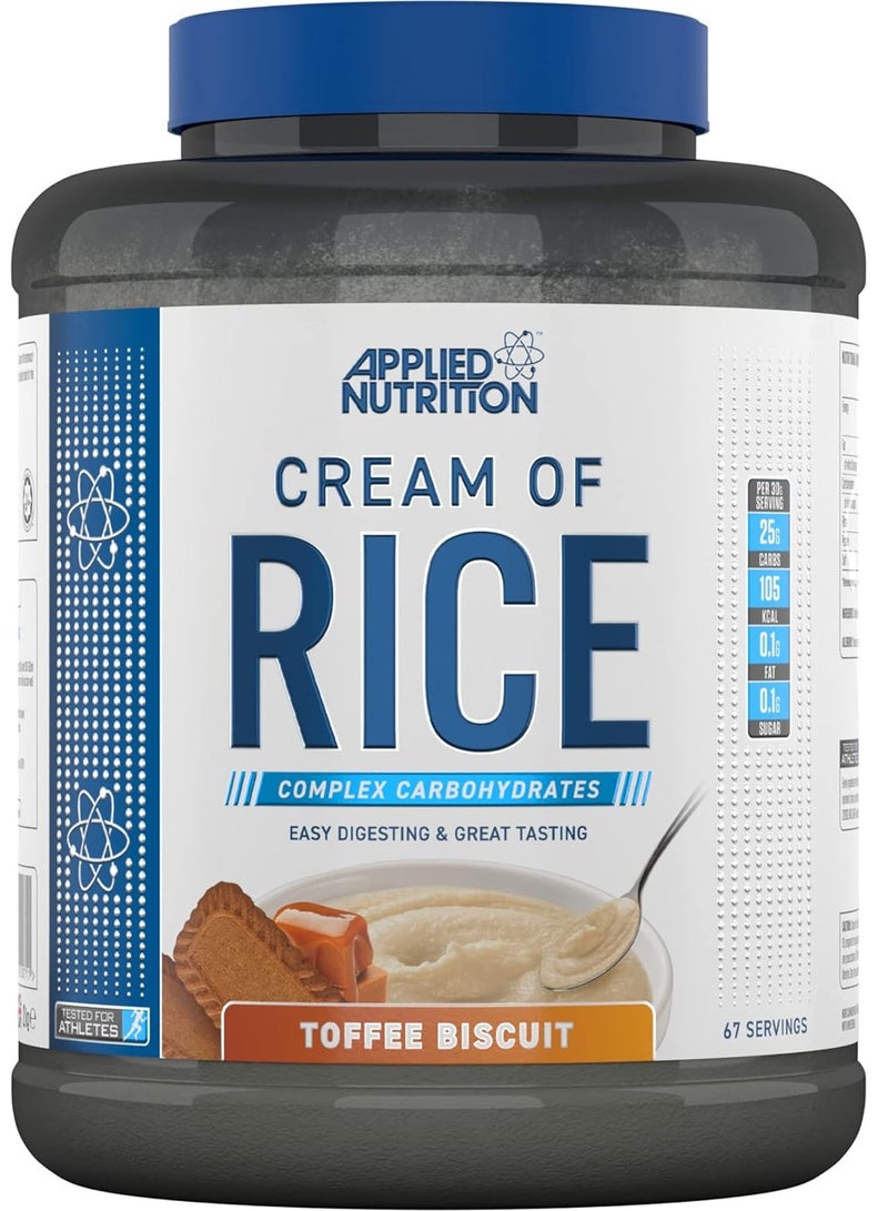 Cream Of Rice, Toffee Biscuit Flavor, 2Kg, 67 Serving