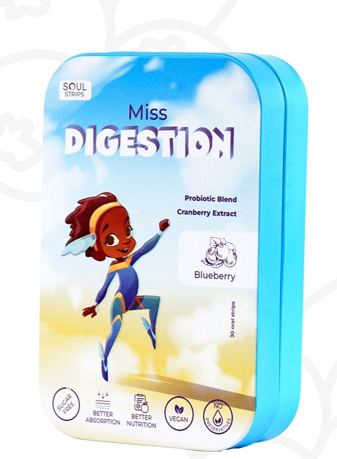 Miss DIGESTION Digest Like a Hero Kids oral strips 30 pieces