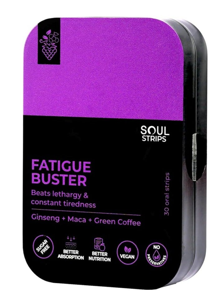 FATIGUE BUSTER- Beats lethargy & constant tiredness 30 Oral strips