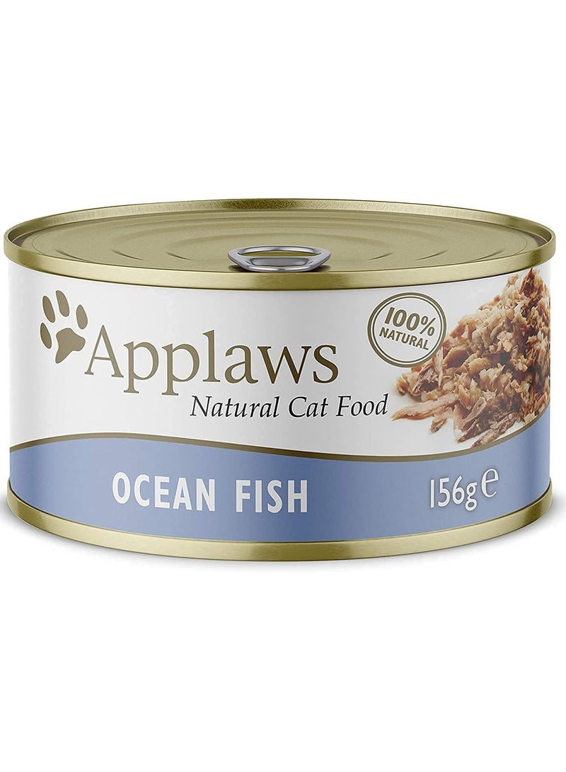 12Pc Ocean Fish Cat Wet Food 156g