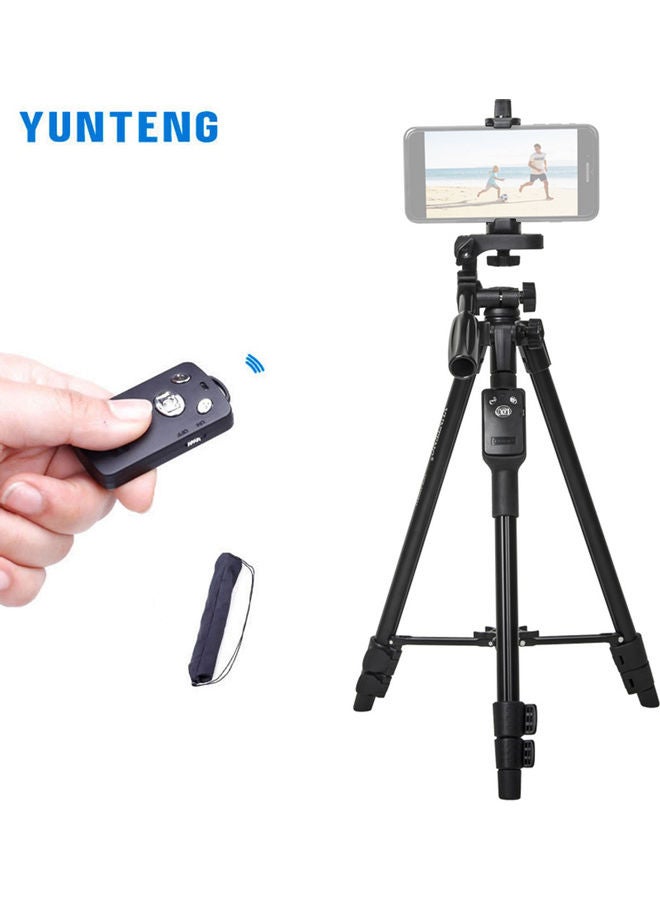 VCT 5208 Portable Tripod Stand Aluminum Alloy Black