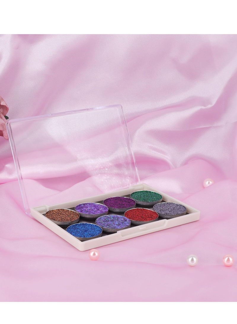 Magnetic Palette, 5 Pack Eyeshadow Pan Cosmetics Dispensing Storage Box, 4.37