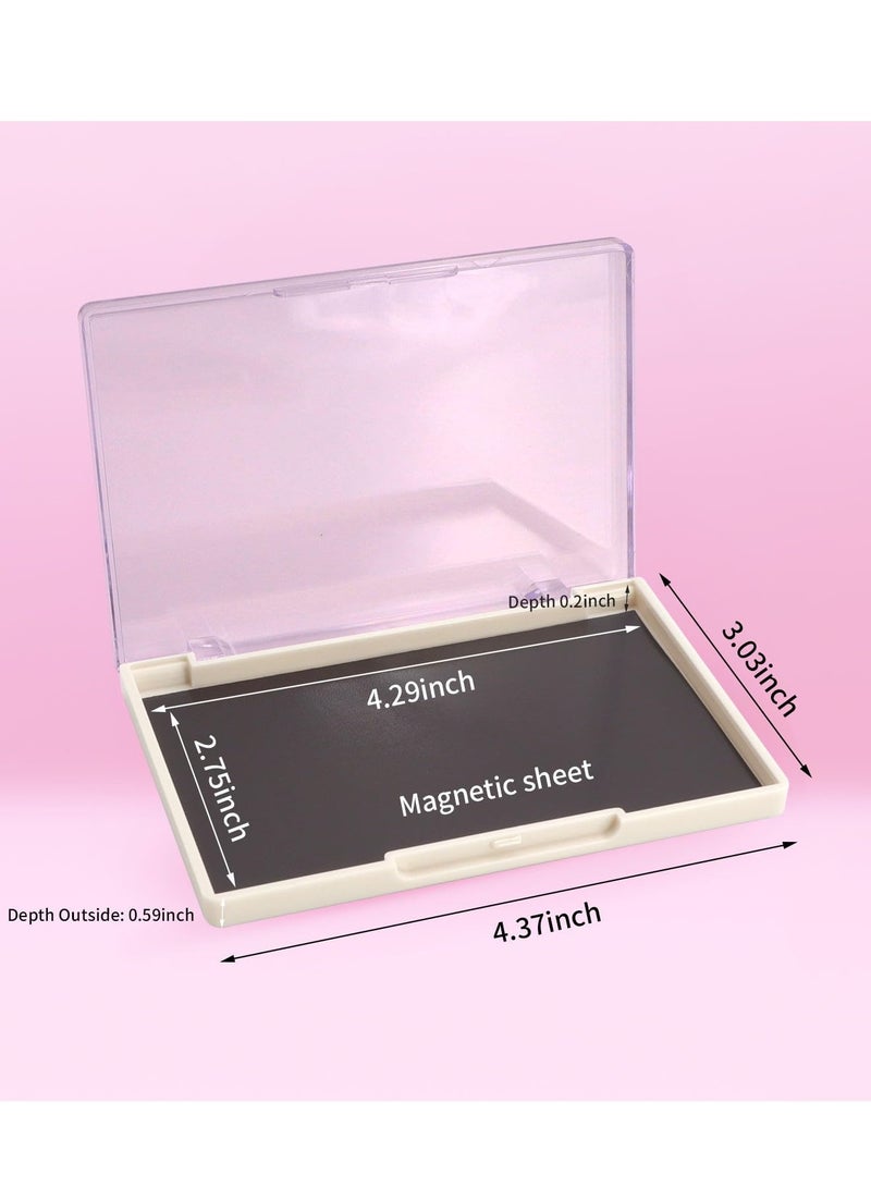 Magnetic Palette, 5 Pack Eyeshadow Pan Cosmetics Dispensing Storage Box, 4.37