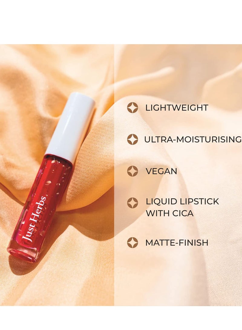Just Herbs Ayurvedic Creamy Matte Long Lasting Liquid Lipstick
