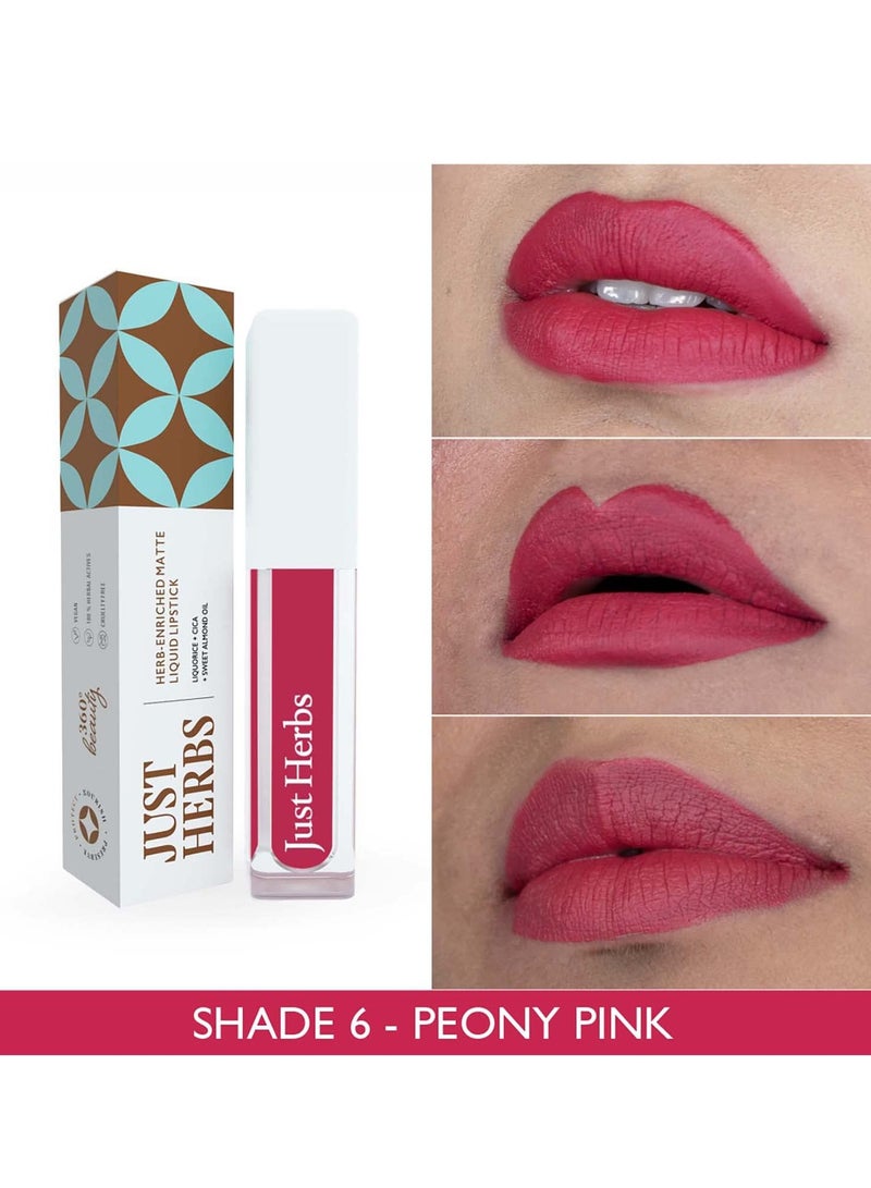 Just Herbs Ayurvedic Creamy Matte Long Lasting Liquid Lipstick