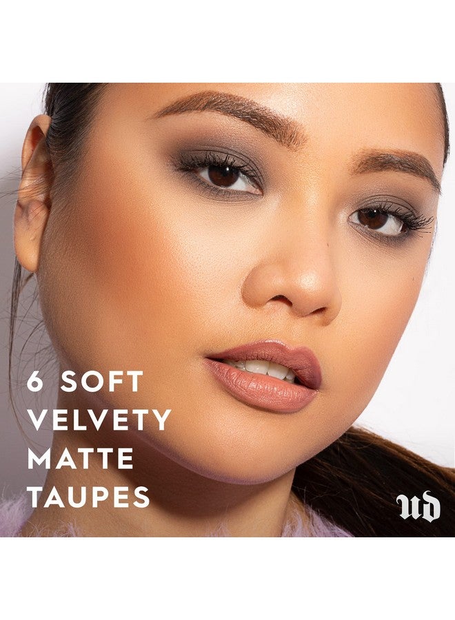 Naked2 Basics Eyeshadow Palette, 6 Taupe & Brown Matte Neutral Shades Ultrablendable, Rich Colors With Velvety Texture Makeup Set Includes Mirror & Fullsize Pans Great For Travel