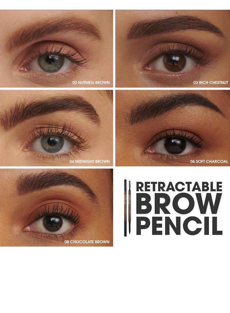 SEPHORA COLLECTION Retractable Brow Pencil 4. Midnight brown (0.08 g)