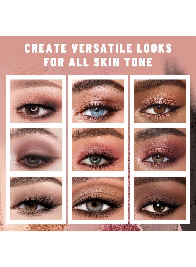 6 Colors Mini Naked Eyeshadow Makeup Palette Rosy Neutral Nude Eye Shadow Shimmer & Matte Make Up Pallet With Mirror Highly Pigmented Long Lasting Waterproof Travel Size Gift Kit 02