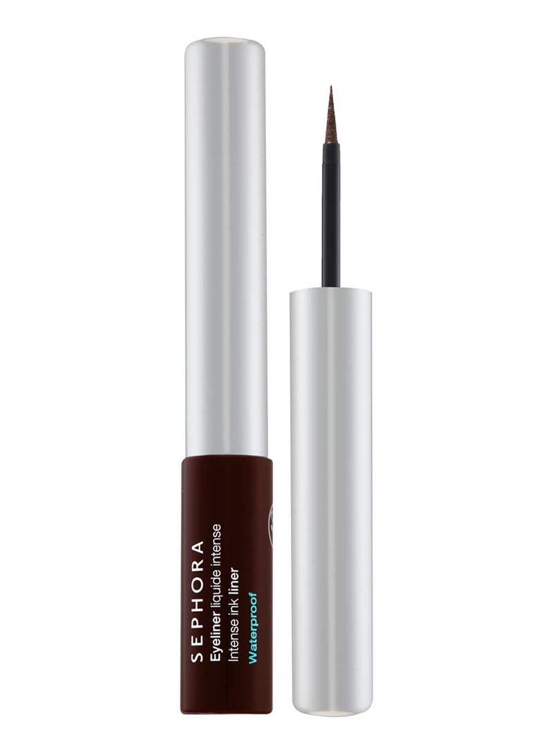 SEPHORA COLLECTION Intense Ink waterproof liquid eyeliner 02 - Satin Chocolate Brown (2.8ml)