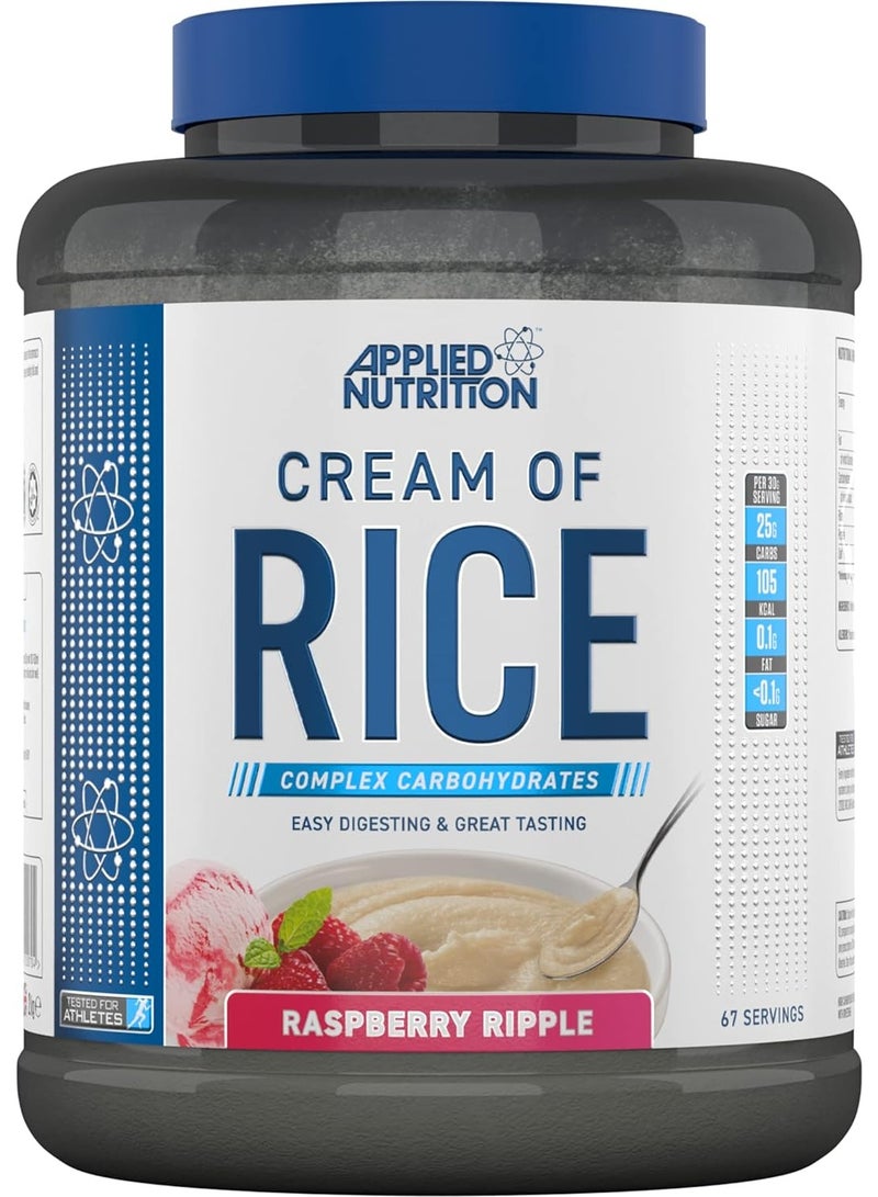 Applied Nutrition Cream Of Rice, Raspberry Ripple, 2Kg, 67 Serving