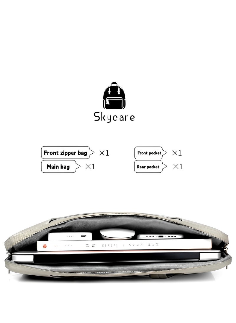 Skycare Laptop Bag 15.6 Inch, Waterproof Laptop Sleeve Case Business Briefcase, 13-14-15.6 Inch Laptop Carrier,Shoulder Bag for Men and Women