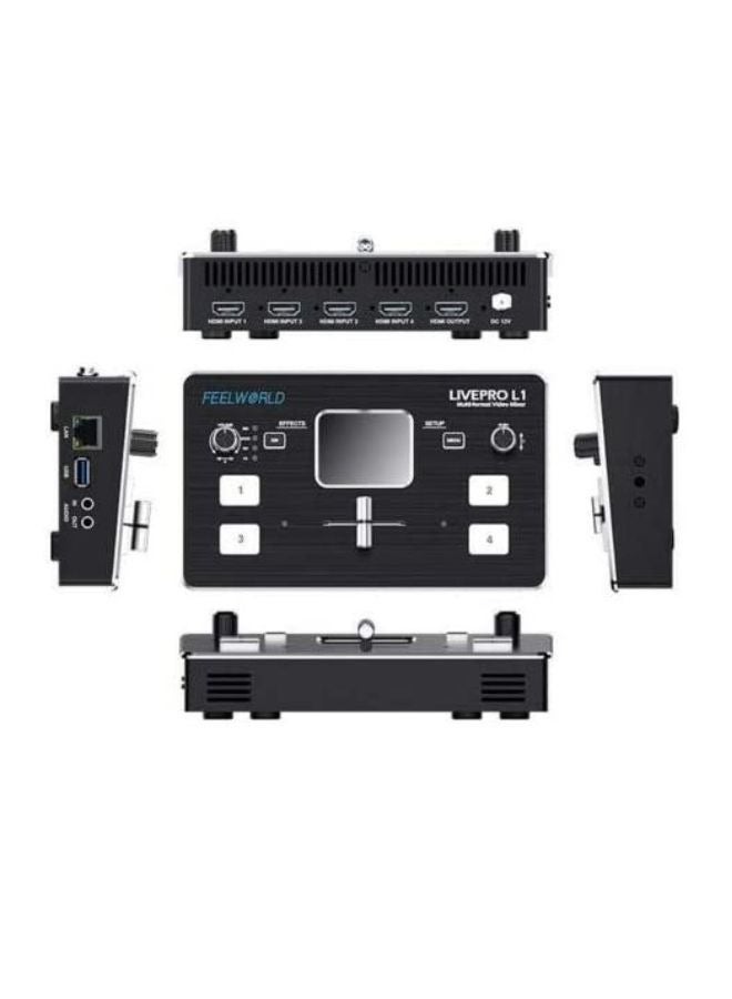 EELWORLD LIVEPRO L1 Multi-Format Video Switcher with 4 HDMI Inputs and USB 3.0 Output