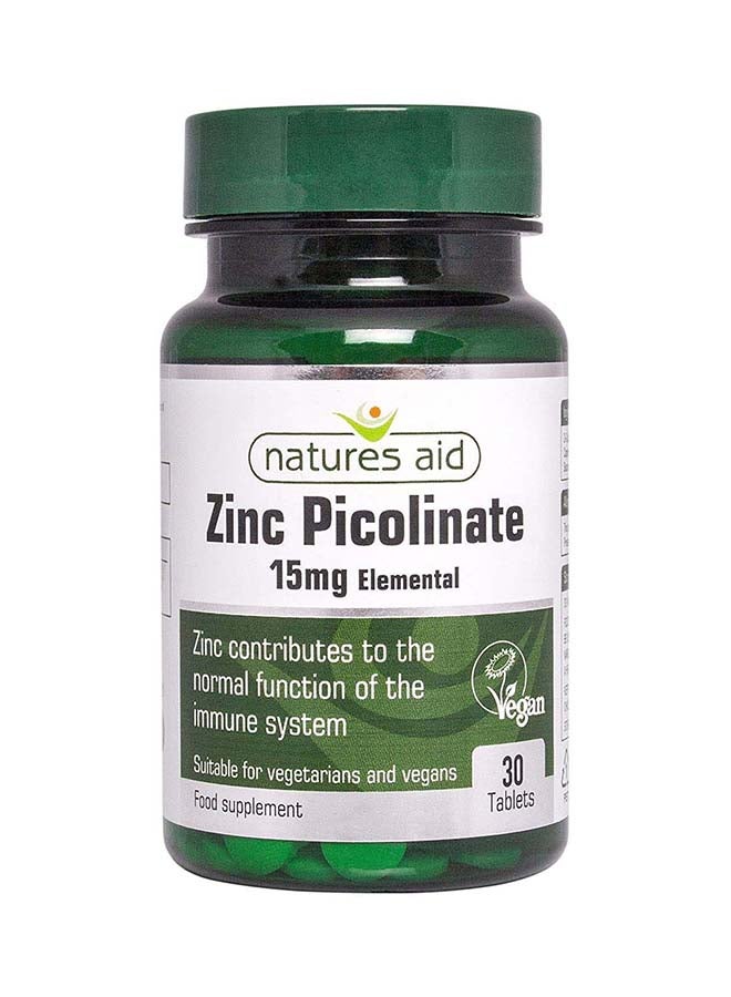Zinc Picolinate 15Mg Elemental Tabs 30'S :760301