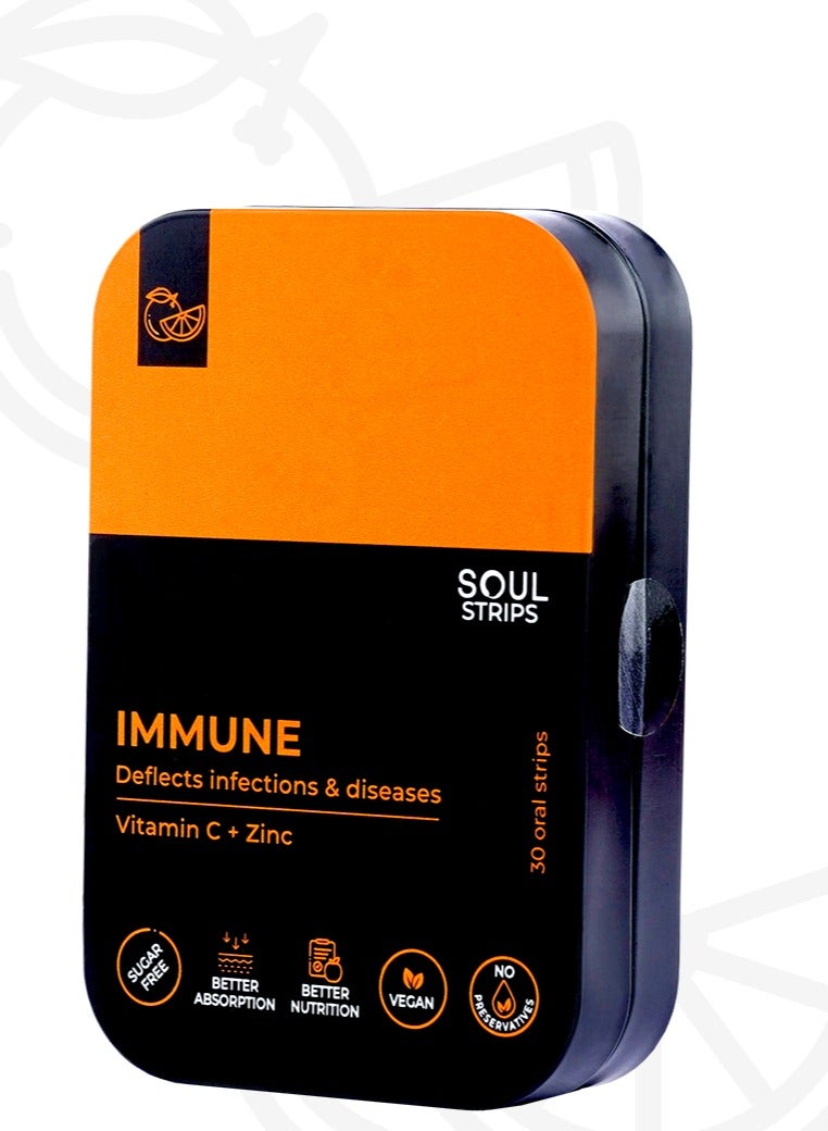 IMMUNE Deflects infections & diseases 30 Oral Strips