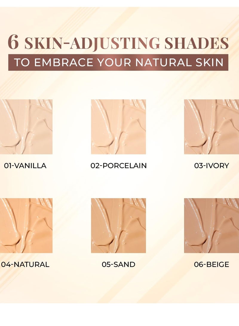 Just Herbs Medium to Full Coverage Longwear Weightless Foundation Porcelain