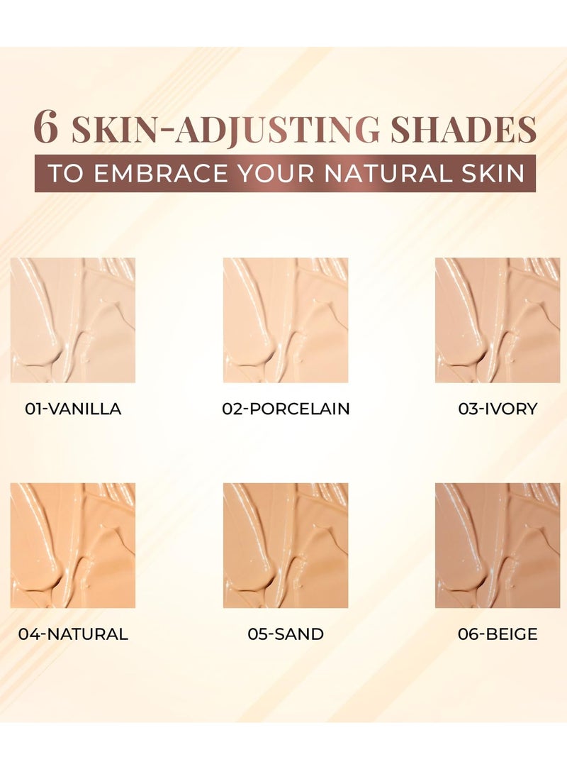 Just Herbs Medium to Full Coverage Longwear Weightless Foundation Sand