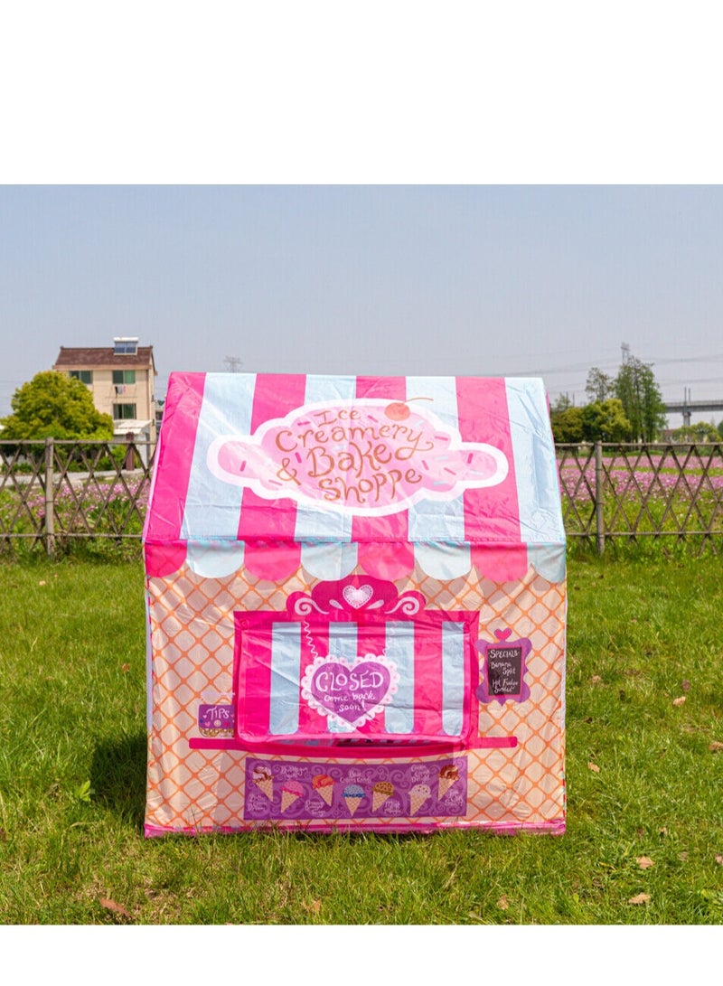 Ice Cream And Bake Play House Tent，Children's Play House, Both Indoor And Outdoor Can Be Used，Pink