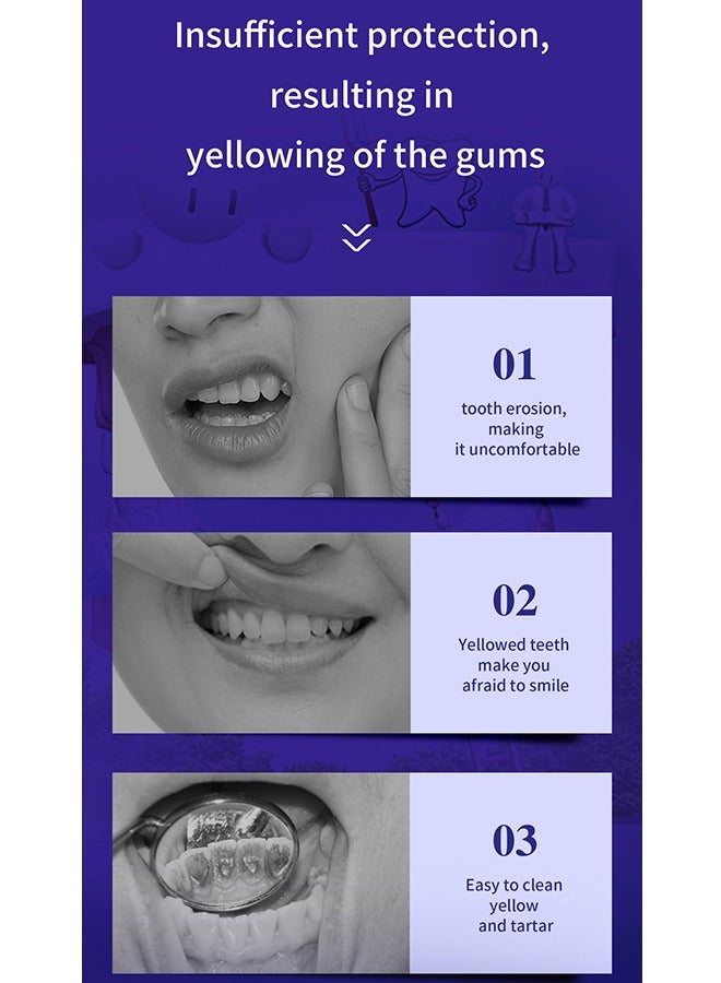 V34 Purple Toothpaste, V34 Purple Toothpaste for Teeth Whitening, V34 Color Corrector Whitening Stain Removal Teeth Improves Brightness, Gum Repair, Clear Bad Breath