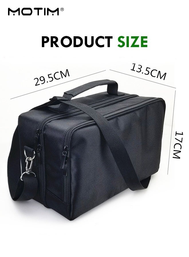 For X Box Series S Travel Bag Carry Case Storage for X-Box Series S Console Carrying Bag Protective Handbag Waterproof Shockproof Adjustable Handle Bag for Headset Gaming Accessories Black