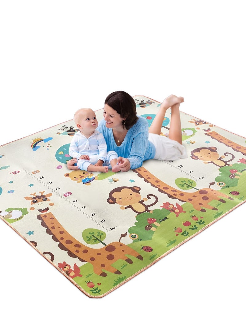 Children Play Mat Baby Crawling Mat Double-Sided Waterproof Kids Playing Gym Mats Ideal Play Mats for Floor in Bedroom, Nursery