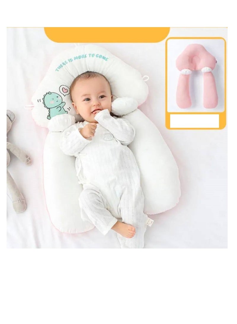 Pillows For Babies Shaping Pillow Fall Prevention Ab Side Breathable Comfort Cotton Newborn Infant Anti-Roll Sleep Bedding Kids
