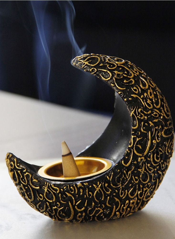 Creative Moon Shape  Incense Burner  Craft Ornament