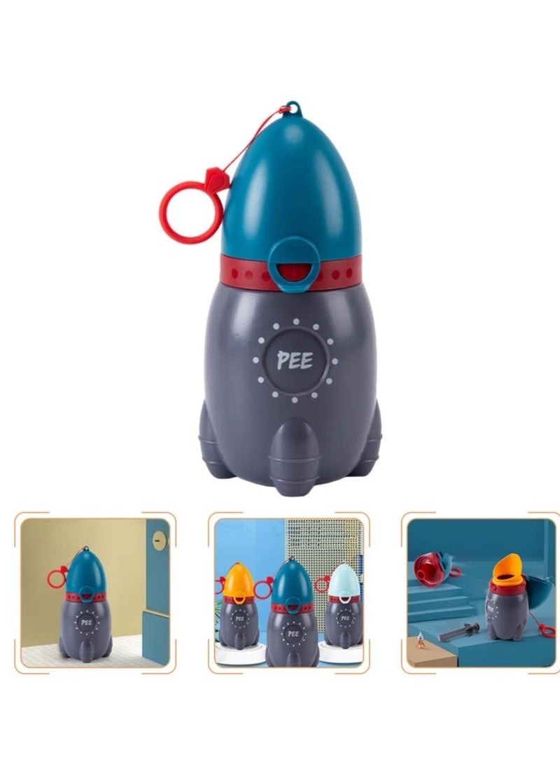 Pee Bottle for Kids, Travel Urinal Portable Potty Cup Girl Child Toddler Baby Emergency Toilet Car Road Trip Essentials Camping, Blue