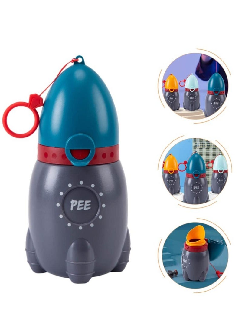Pee Bottle for Kids, Travel Urinal Portable Potty Cup Girl Child Toddler Baby Emergency Toilet Car Road Trip Essentials Camping, Blue