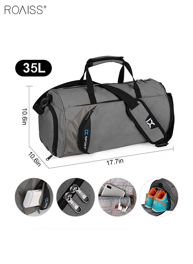 Men's Sports Travel Handbag Large Capacity Dry Wet Separation Independent Shoe Compartment Waterproof And Scratch Resistant Yoga Bag