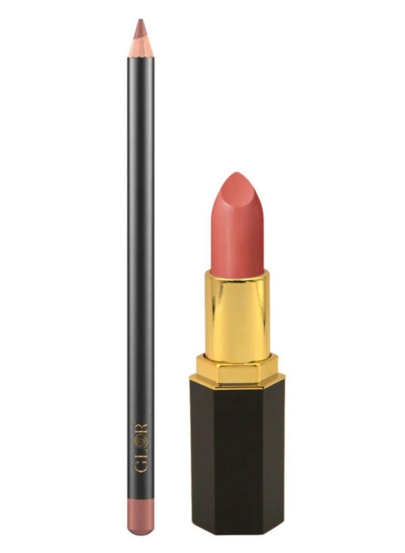 Glor Endless Charm Ultimate Precision Lip Liner - Cafe and Glor Endless Charm Lipstick Affogato