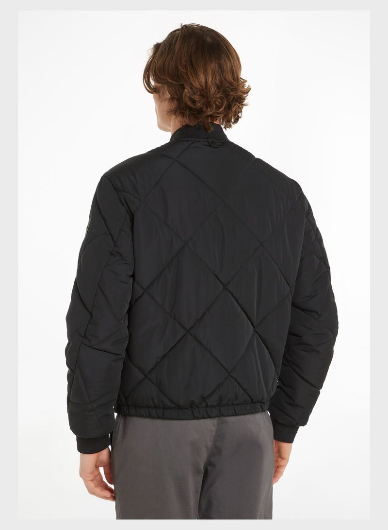 Essential Quilted Bomber Jacket