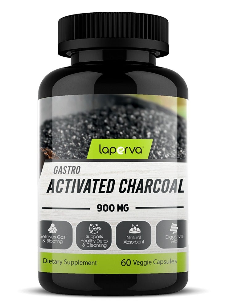 Gastro Activated Charcoal, 900 mg, 60 Veggie Capsules