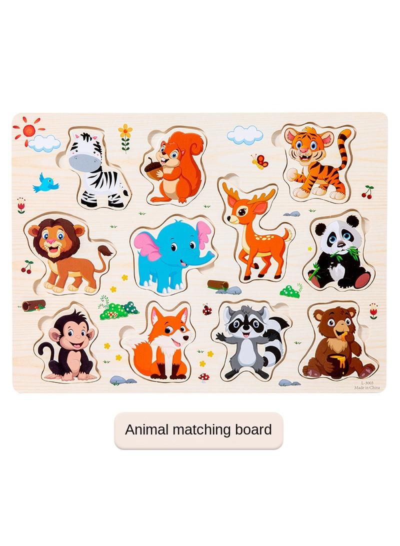Children's Wooden Puzzle Hand Held Puzzle Toy