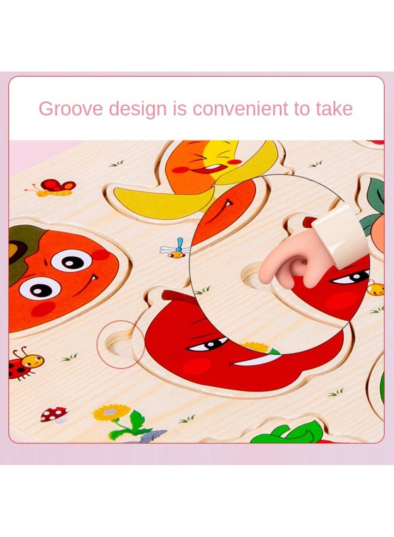 Children's Wooden Puzzle Hand Held Puzzle Toy