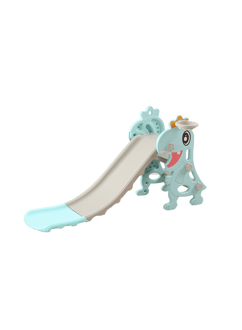 Folding Children's Slide Children's Independent Entertainment Slide Easy To Assemble Children's Playground Climbing Toy Set Suitable For Young Children Indoors And Outdoors With Basketball Stand