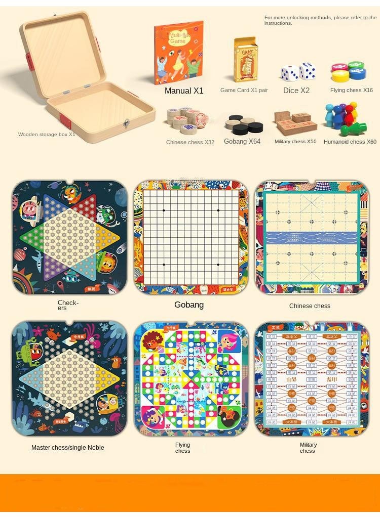 Puzzle Multi Functional Wooden Children's Table Game Toy